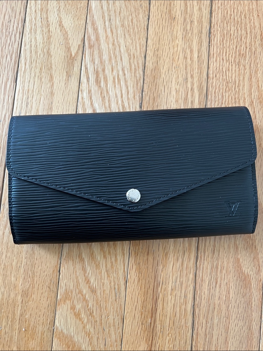 Louis Vuitton Black Epi Leather Continental Snap Wallet - Picture 1 of 9